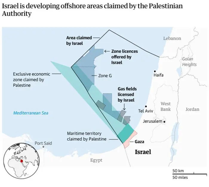 ফিলিস্তিনি স্বীকৃত রাষ্ট্র হলে গাজা মেরিন গ্যাসক্ষেত্রের মালিকানা নিশ্চিত হবে