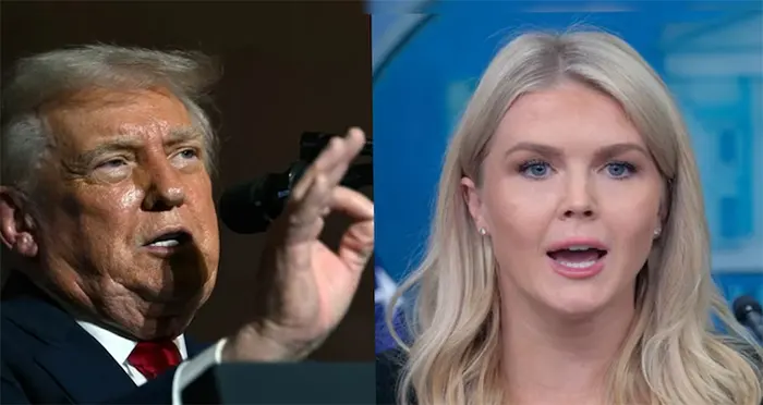 সুন্দরী প্রেস সেক্রেটারির ভূয়সী প্রশংসা ট্রাম্পের: ওই সুন্দর মুখ, ঠোঁট মেশিনগানের মতো